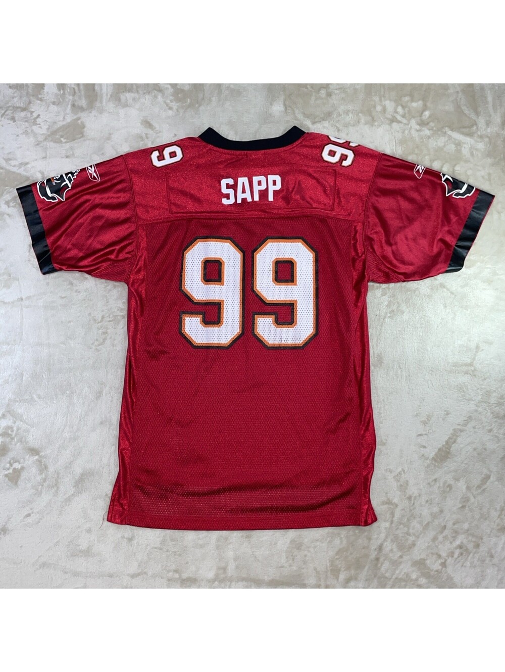 Vintage Reebok NFL Tampa Bay Buccaneers Warren Sapp #99 Jersey Youth XL Red